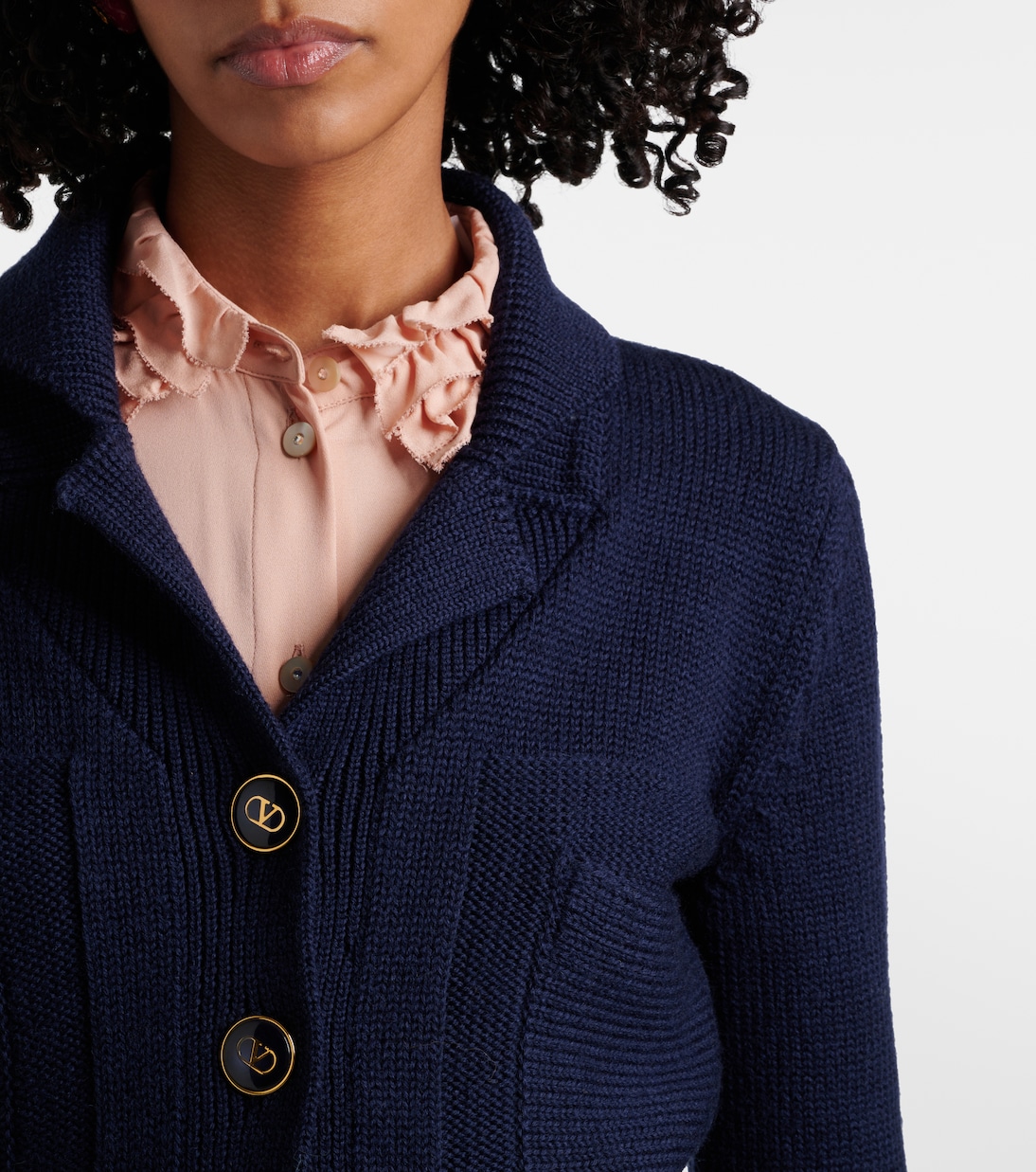 Cardigan in lana e cotone | Valentino