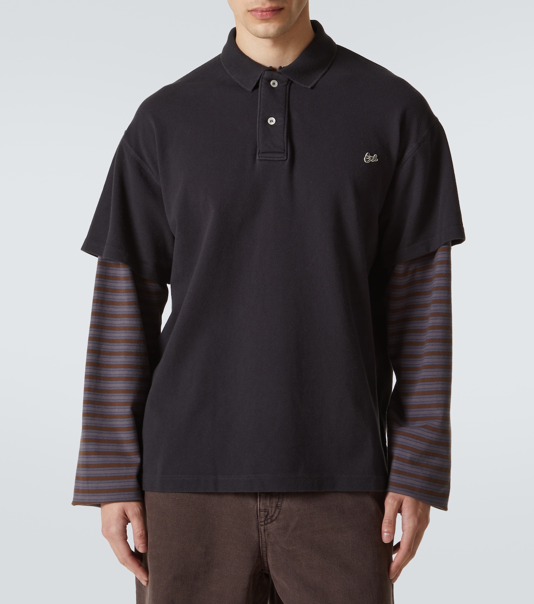 Polo in misto cotone a righe | ERL