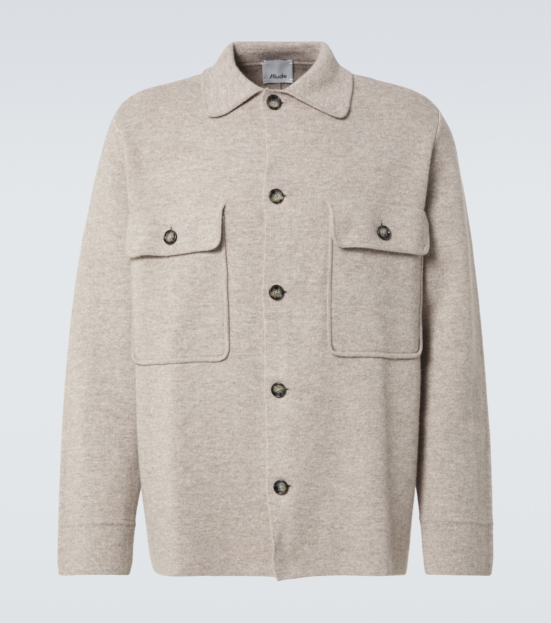 Hemdjacke aus Wolle und Kaschmir | Allude