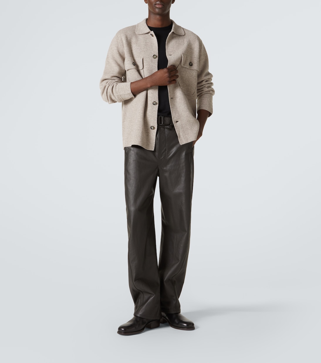 Hemdjacke aus Wolle und Kaschmir | Allude