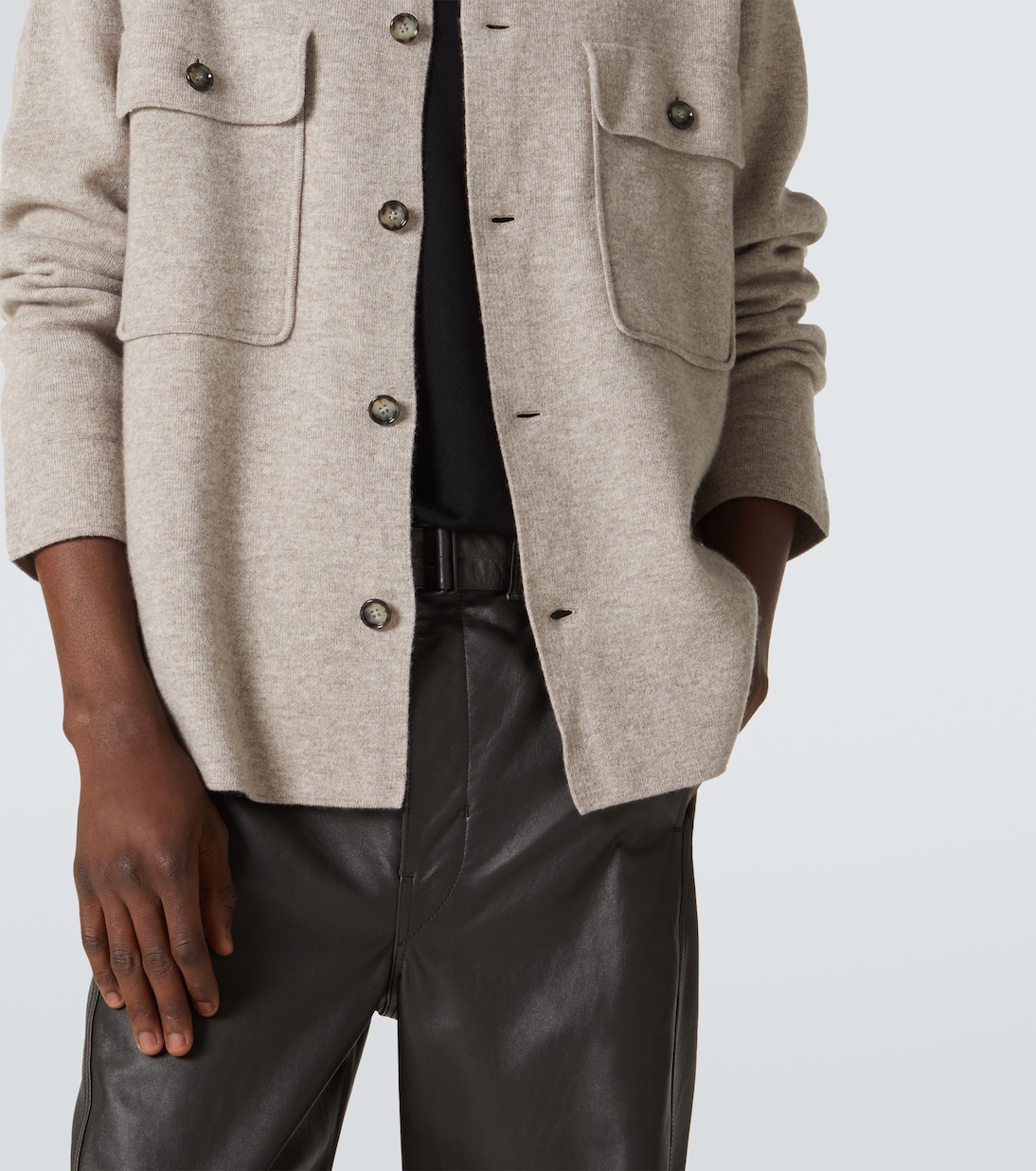 Hemdjacke aus Wolle und Kaschmir | Allude