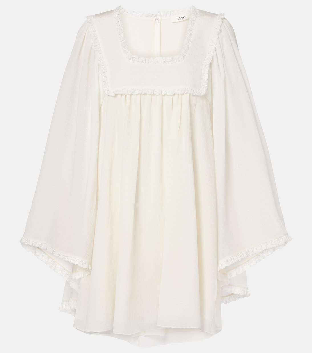 Silk crêpe minidress | Chloé