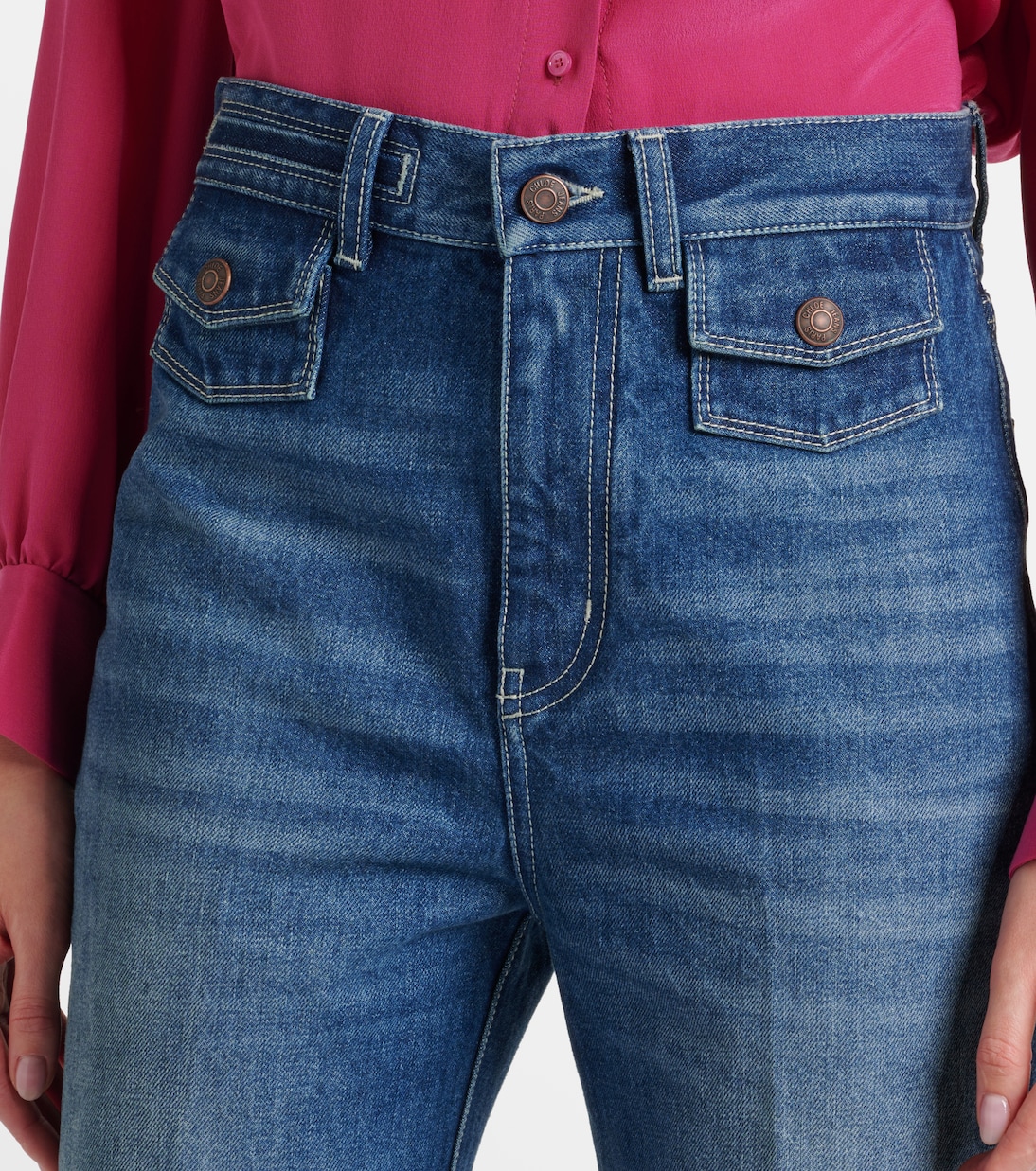 Jeans flared a vita alta | Chloé