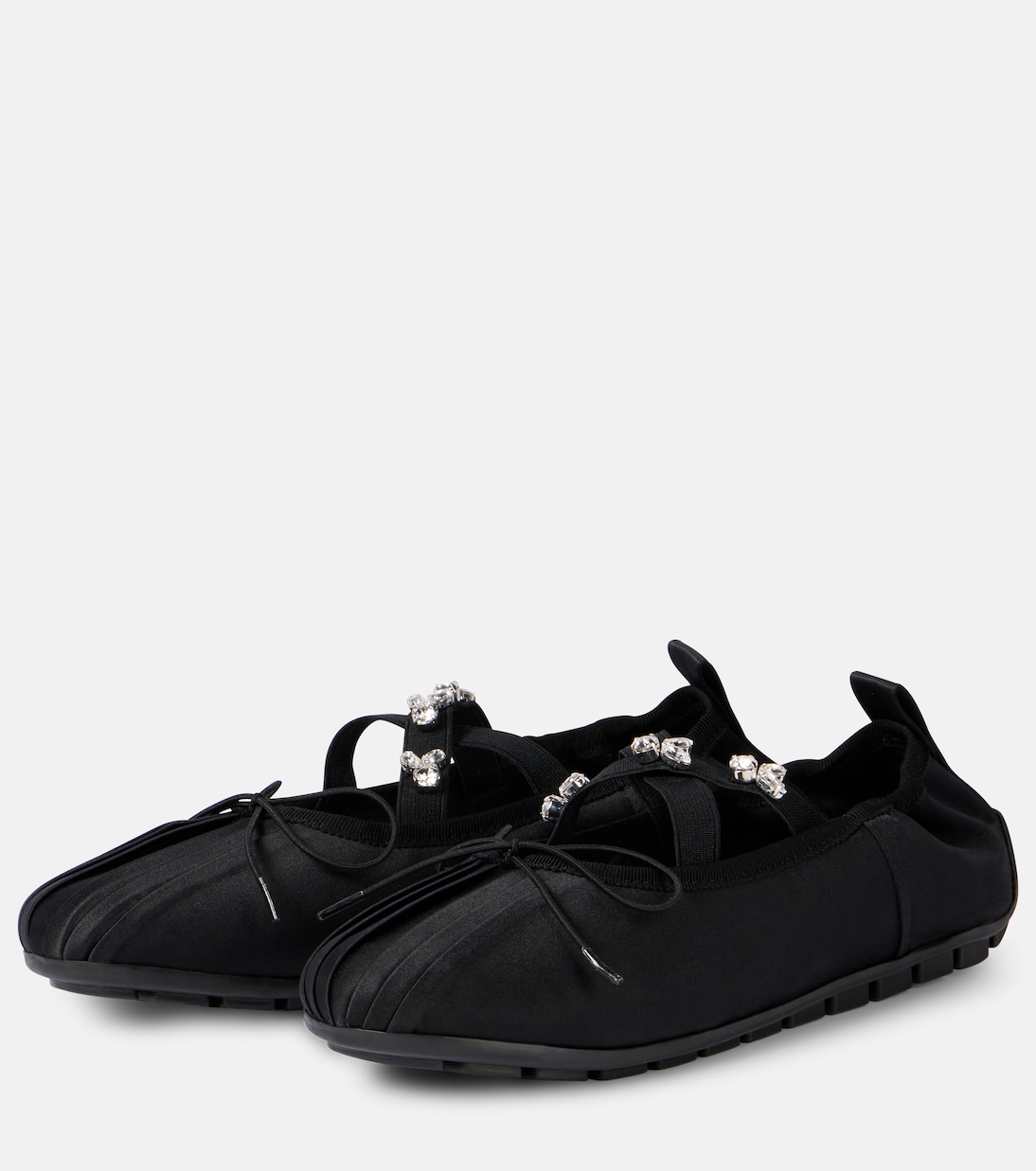 Ballerines en satin à ornements | Simone Rocha