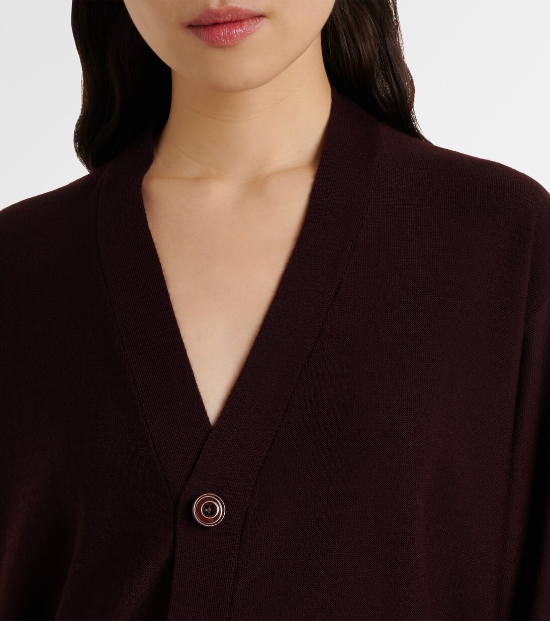 Cardigan Twisted en laine mélangée | Lemaire