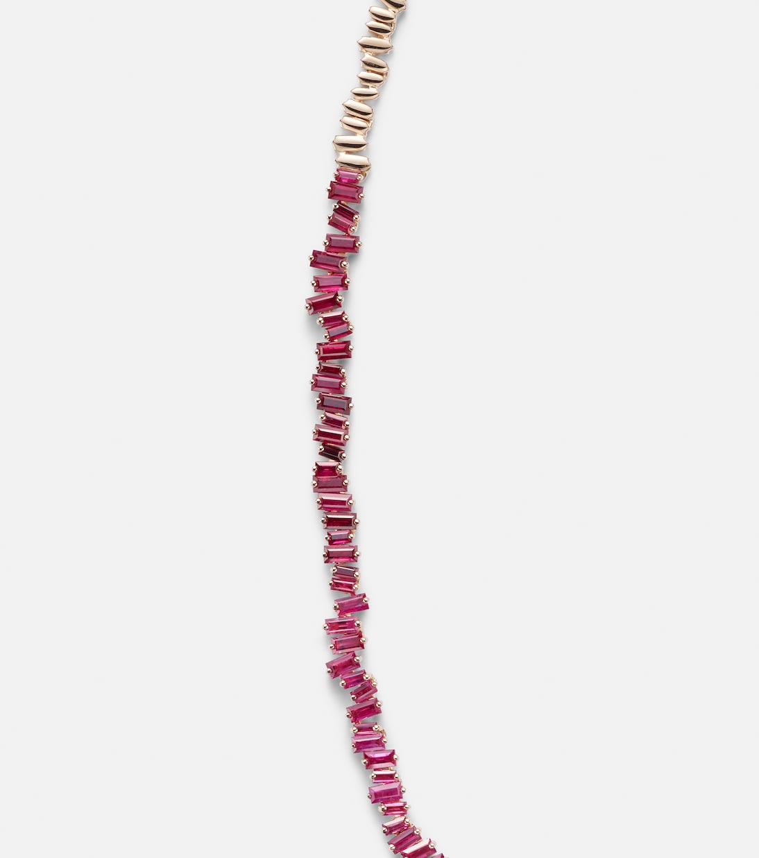 Collana in oro rosa 18kt SUZANNE KALAN con diamanti e zaffiri, stile audace per giovani