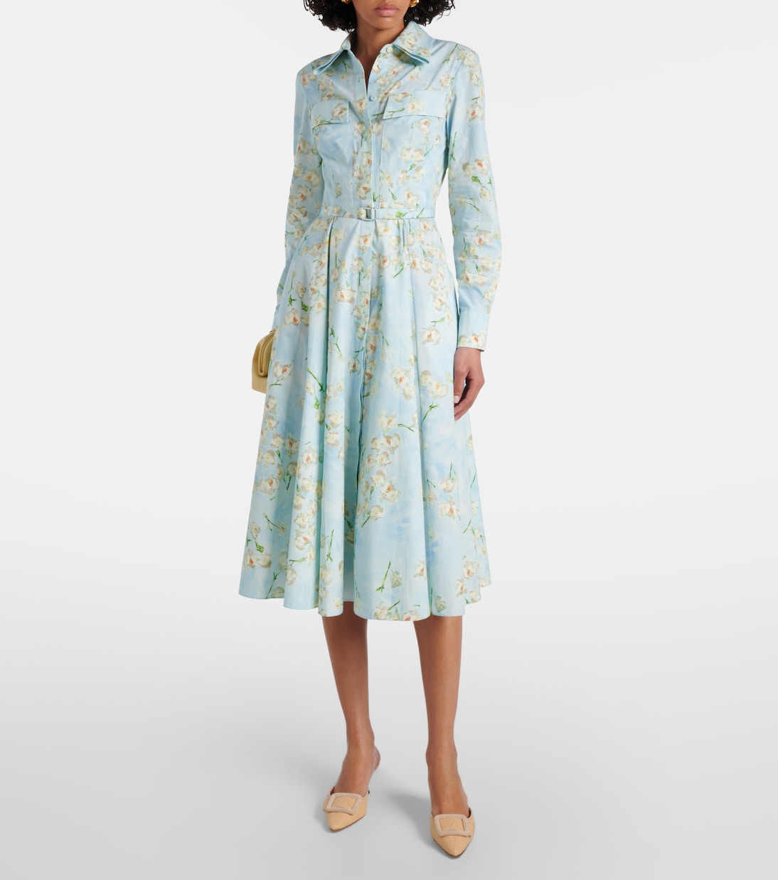 Hemdblusenkleid aus Baumwollpopeline | Emilia Wickstead