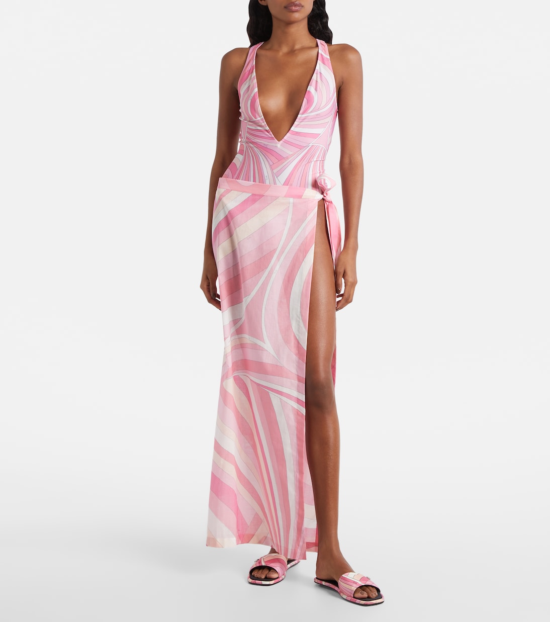 Iride cotton beach cover-up | Pucci