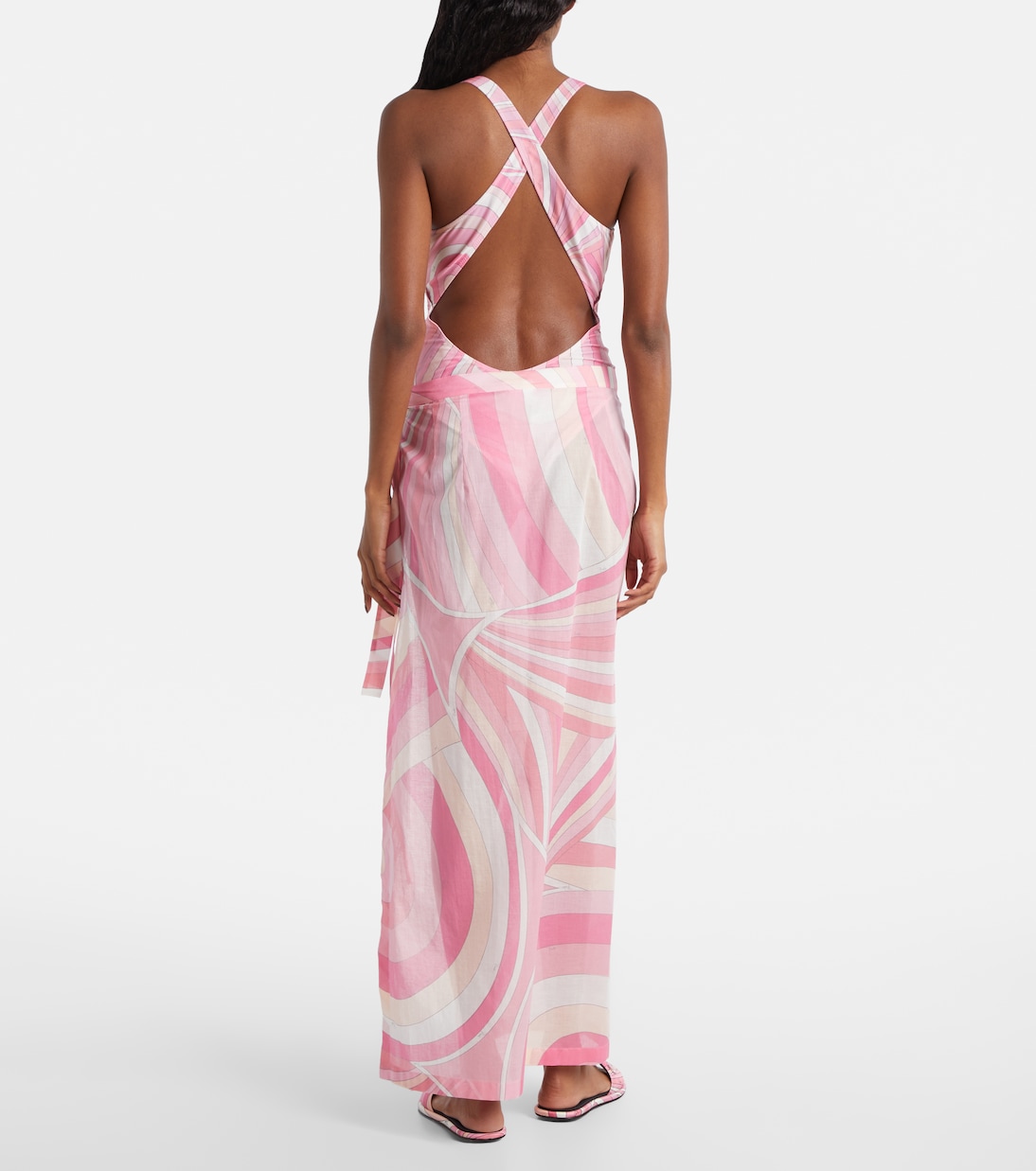 Iride cotton beach cover-up | Pucci