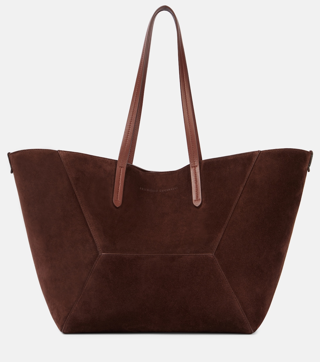Cabas BC Duo Large en daim | Brunello Cucinelli