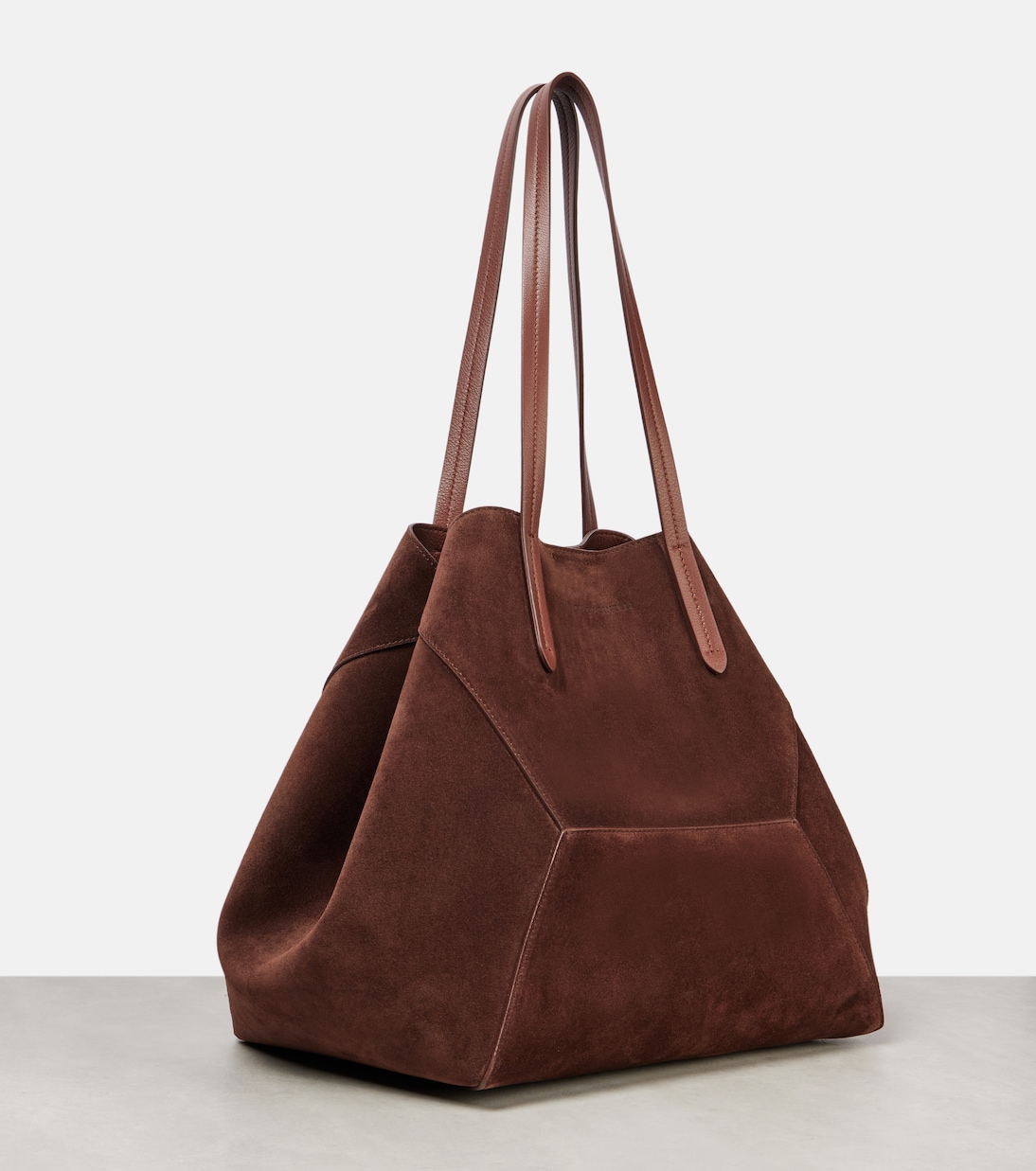 Cabas BC Duo Large en daim | Brunello Cucinelli