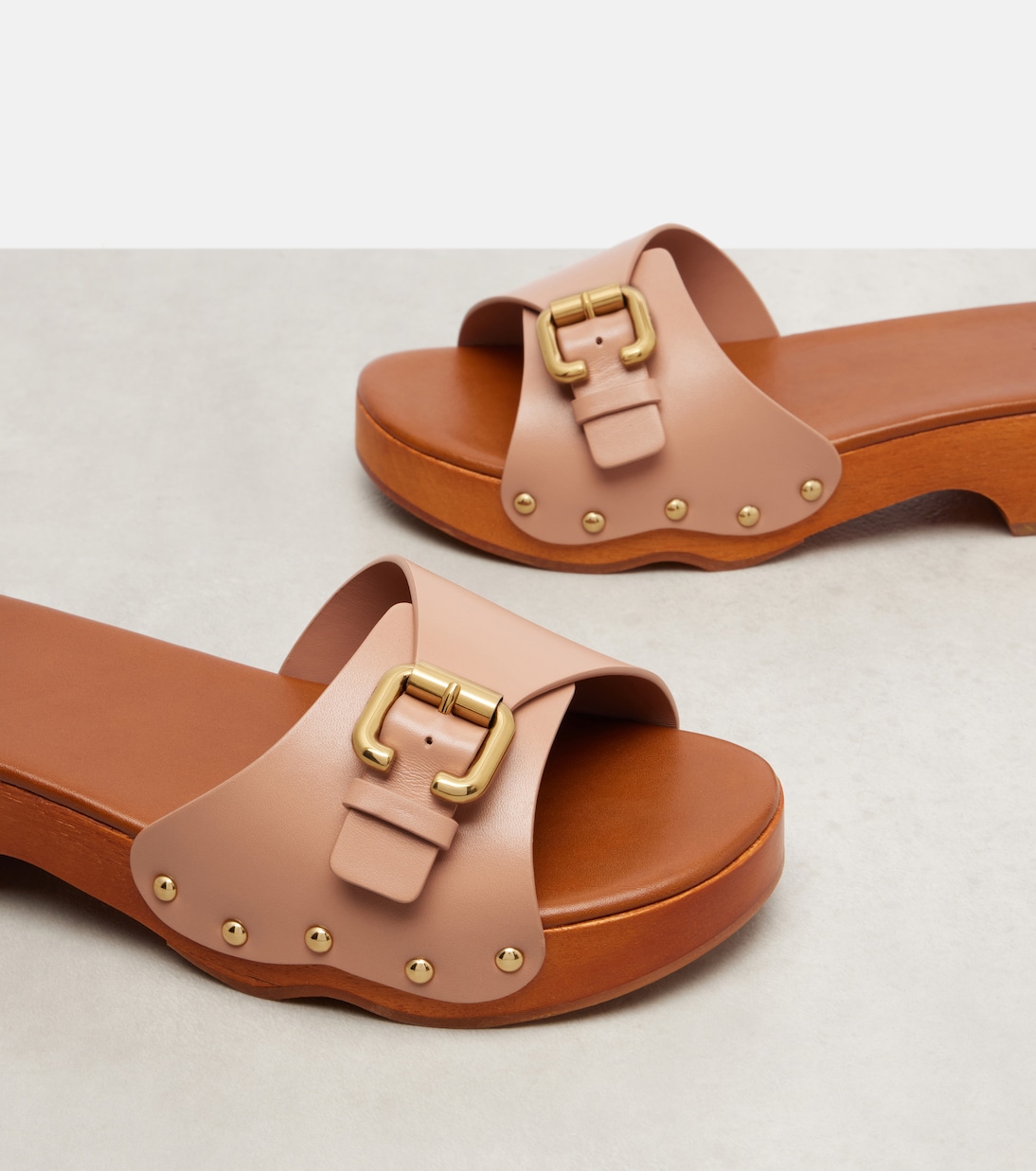 Clogs Jeannette 40 aus Leder | Chloé