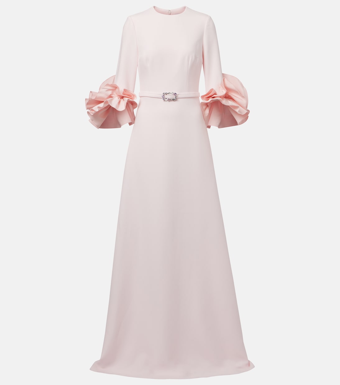 Vestido de fiesta de algodón con volantes | Safiyaa