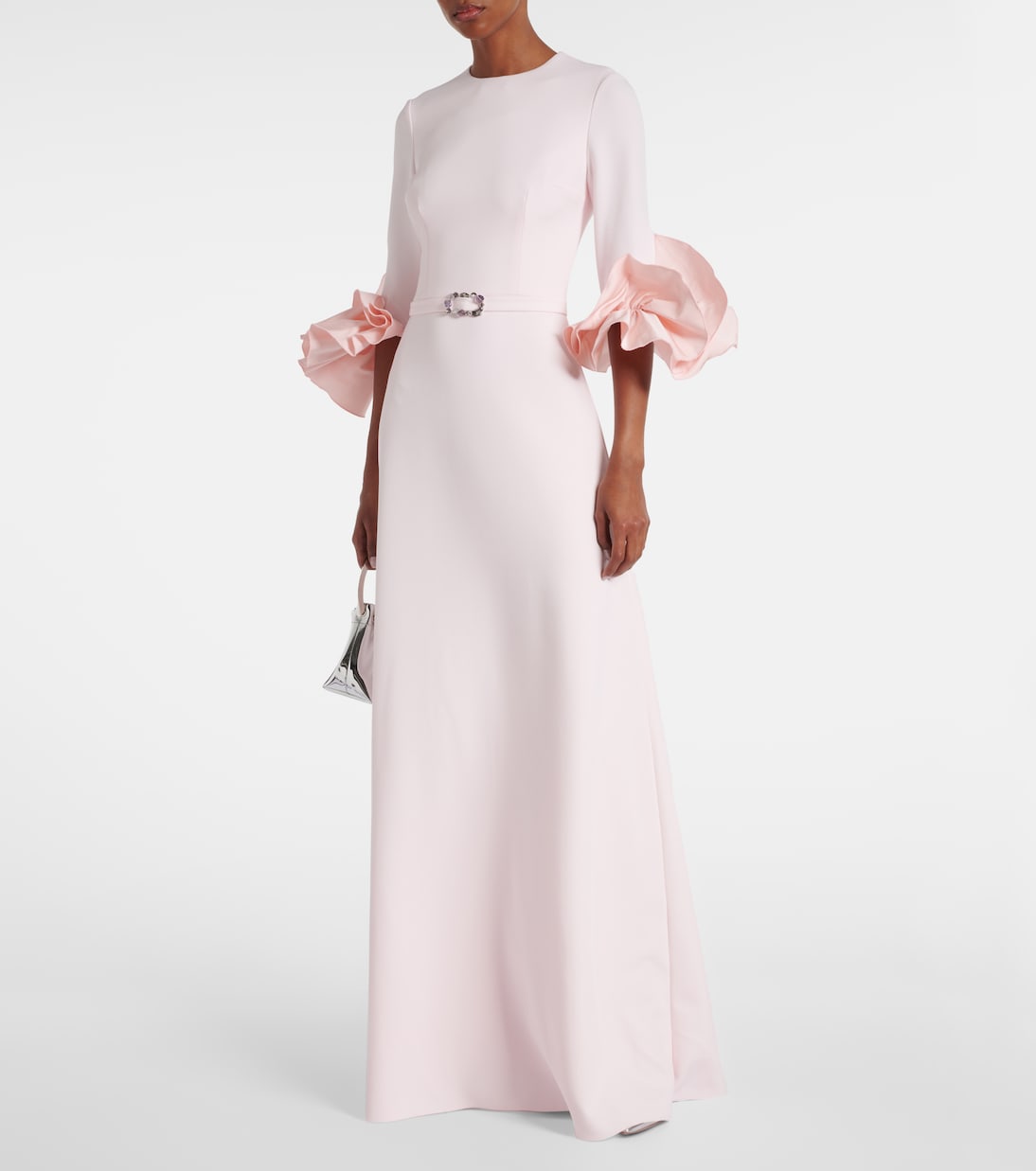 Vestido de fiesta de algodón con volantes | Safiyaa