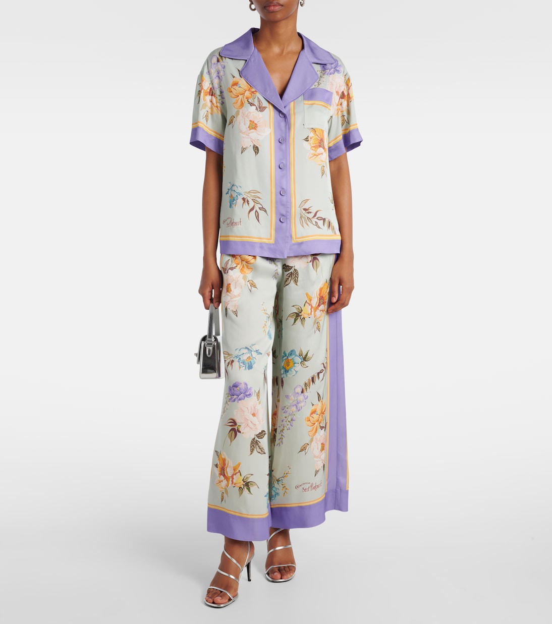 Floral twill shirt | Self-Portrait