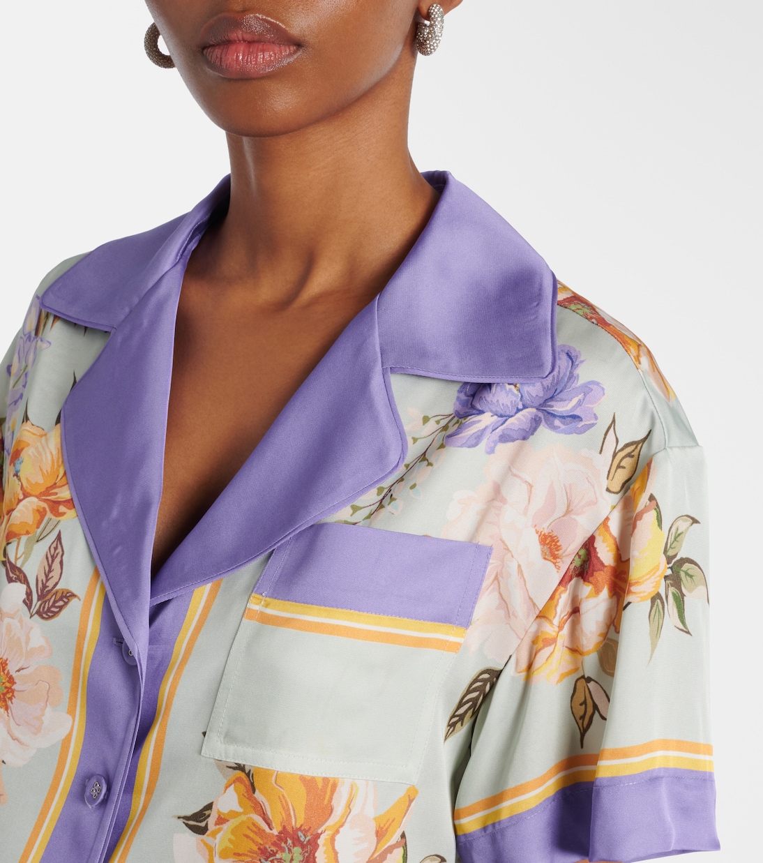 Floral twill shirt | Self-Portrait