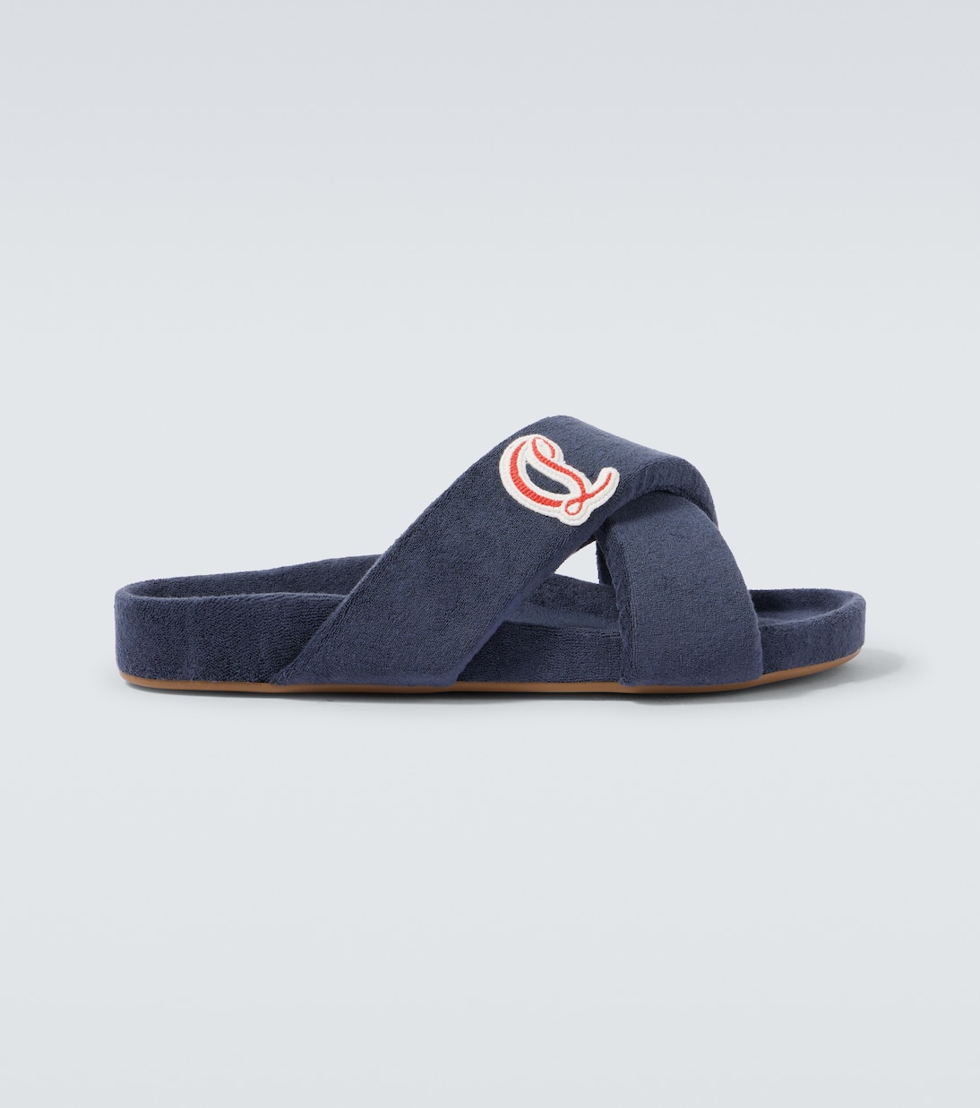Bizzu刺绣Logo凉拖鞋 | Christian Louboutin