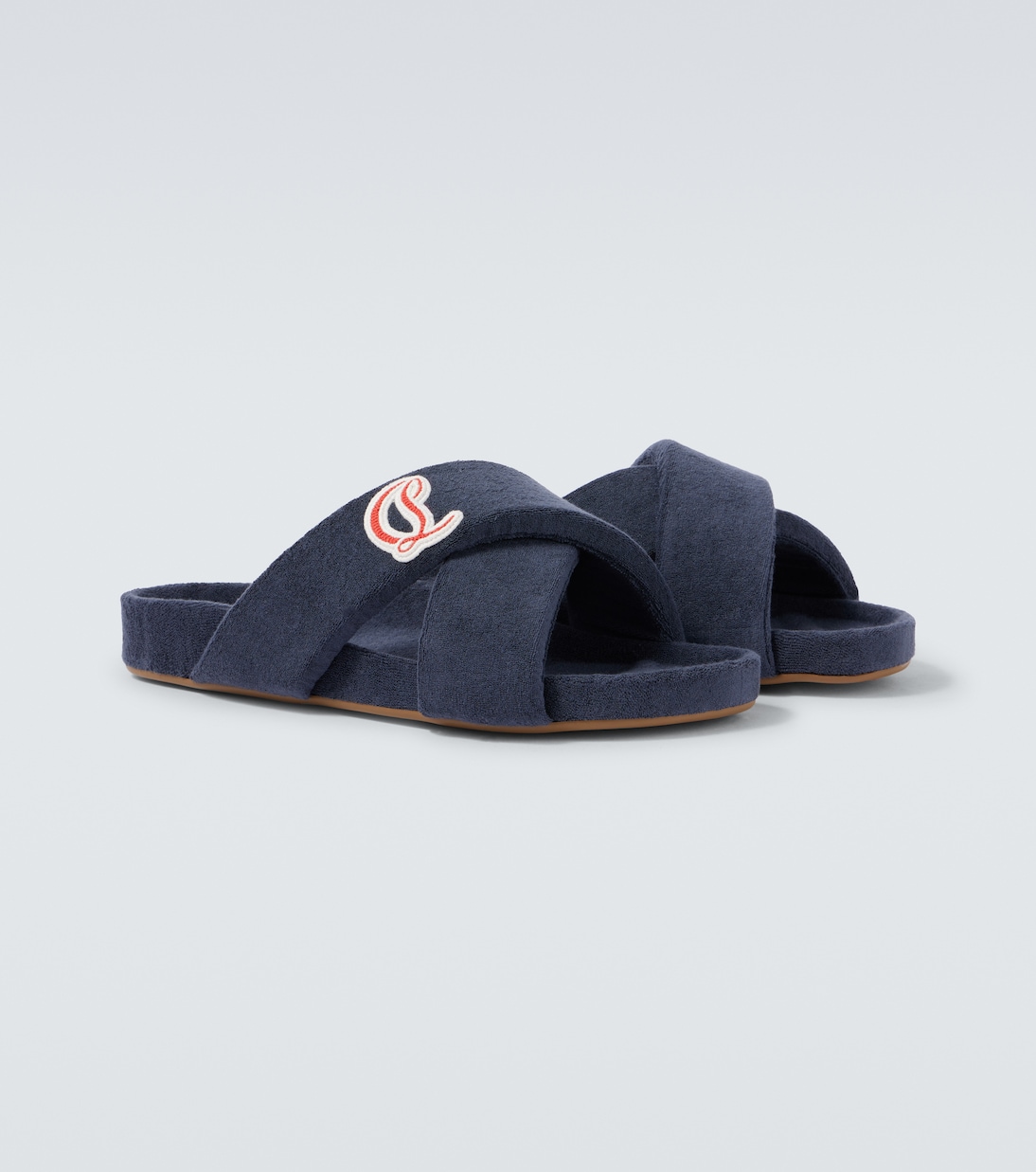 Bizzu刺绣Logo凉拖鞋 | Christian Louboutin