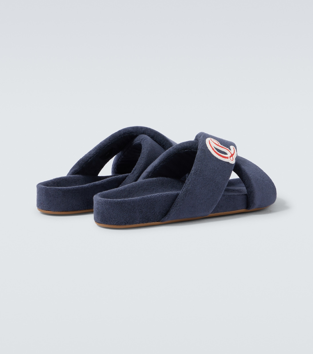 Bizzu刺绣Logo凉拖鞋 | Christian Louboutin