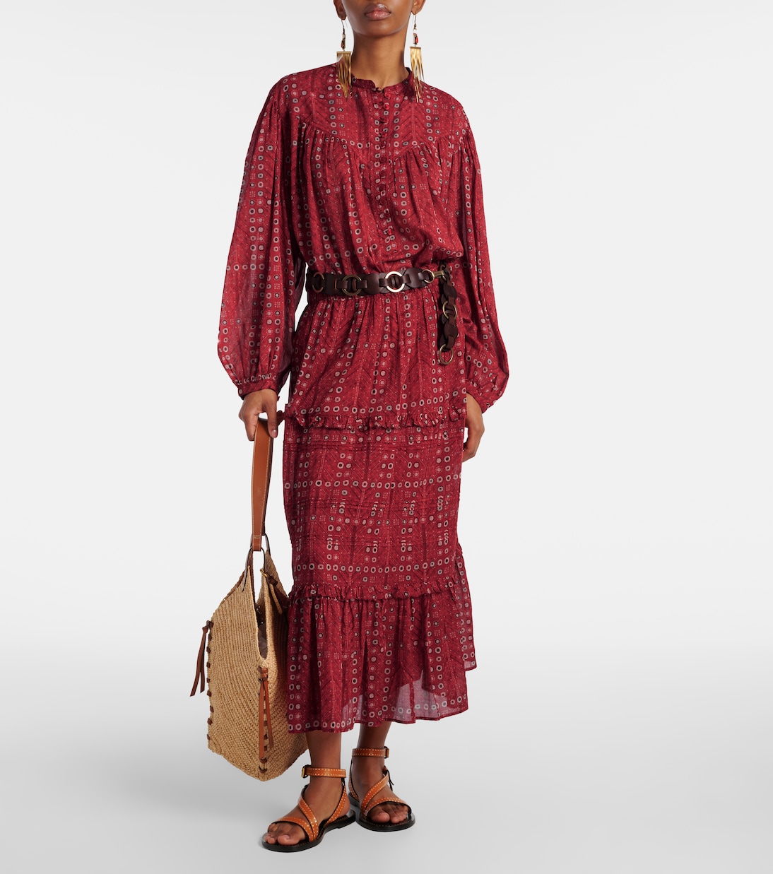 Blusa Salika de algodón estampada | Marant Etoile