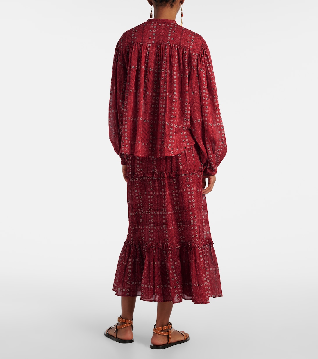 Blusa Salika de algodón estampada | Marant Etoile