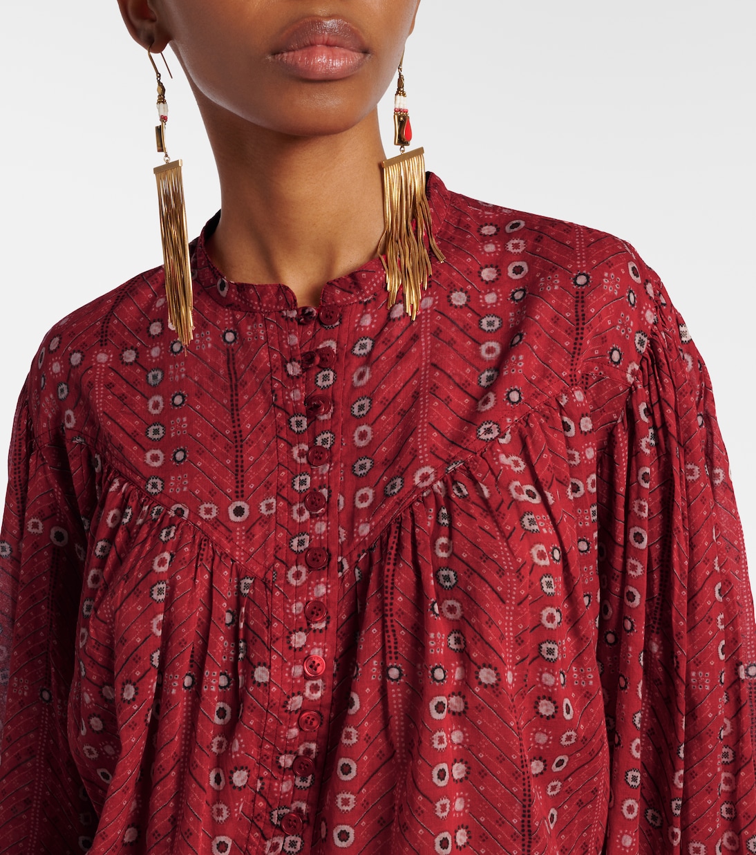 Blusa Salika de algodón estampada | Marant Etoile