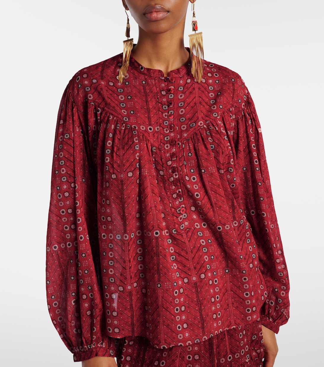 Blusa Salika de algodón estampada | Marant Etoile