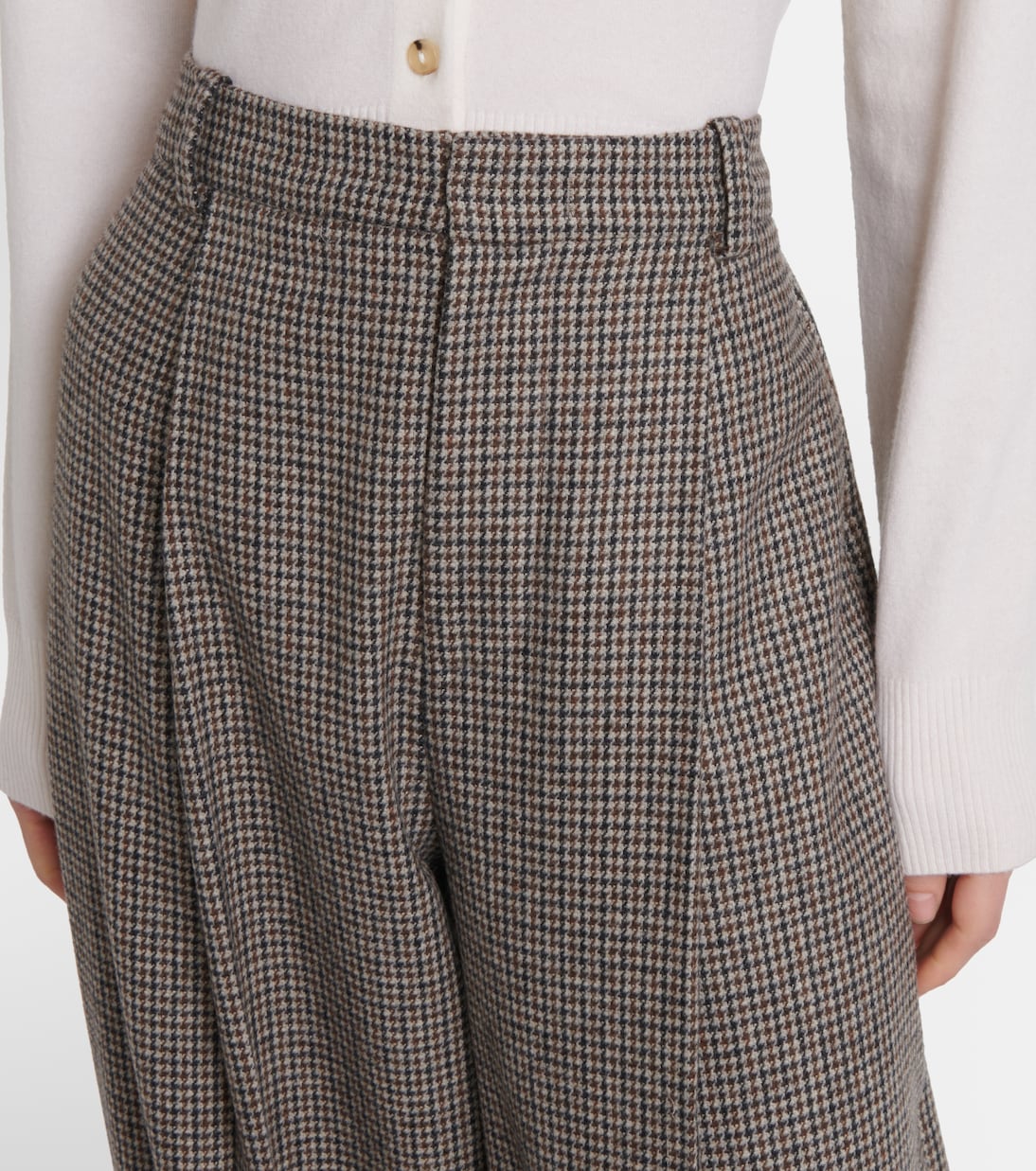 Houndstooth wide-leg pants | Vince