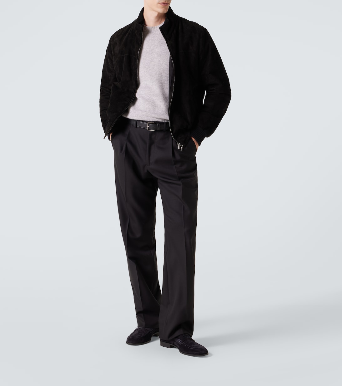 Loafers George aus Veloursleder | Gianvito Rossi