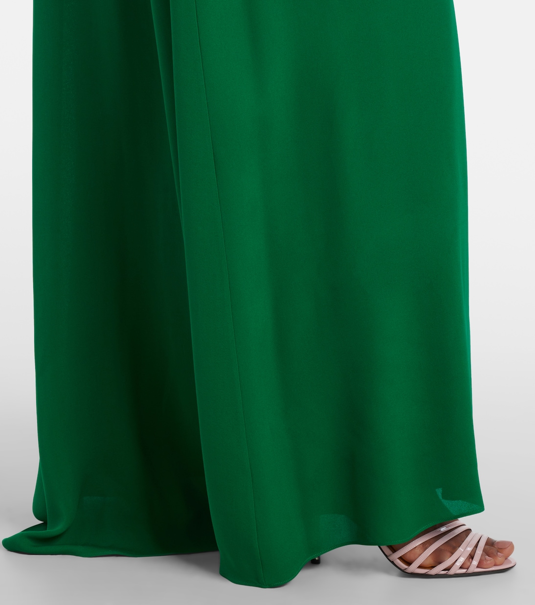 Robe longue en soie à ornements | Valentino