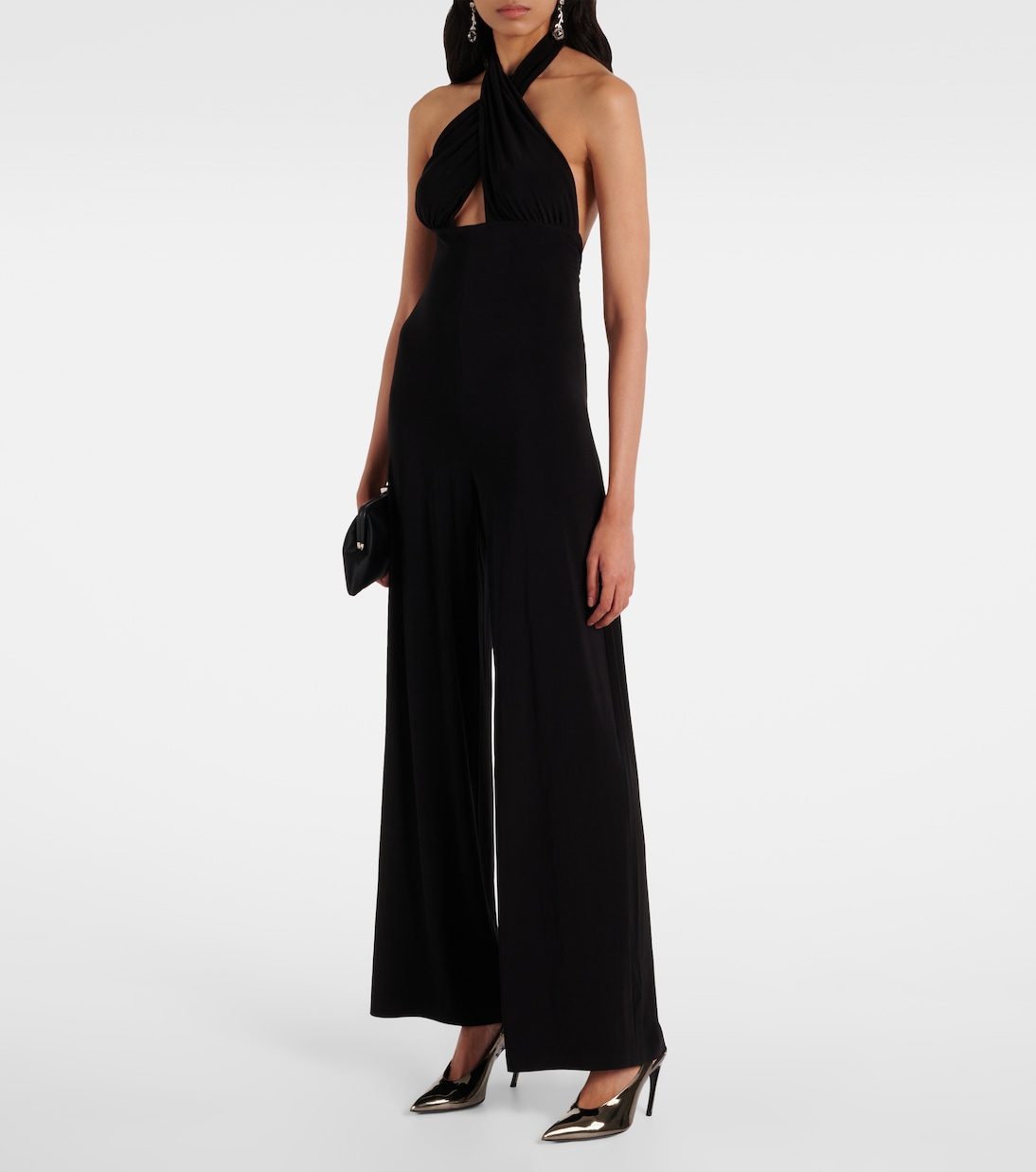 Mono con cuello halter | Norma Kamali