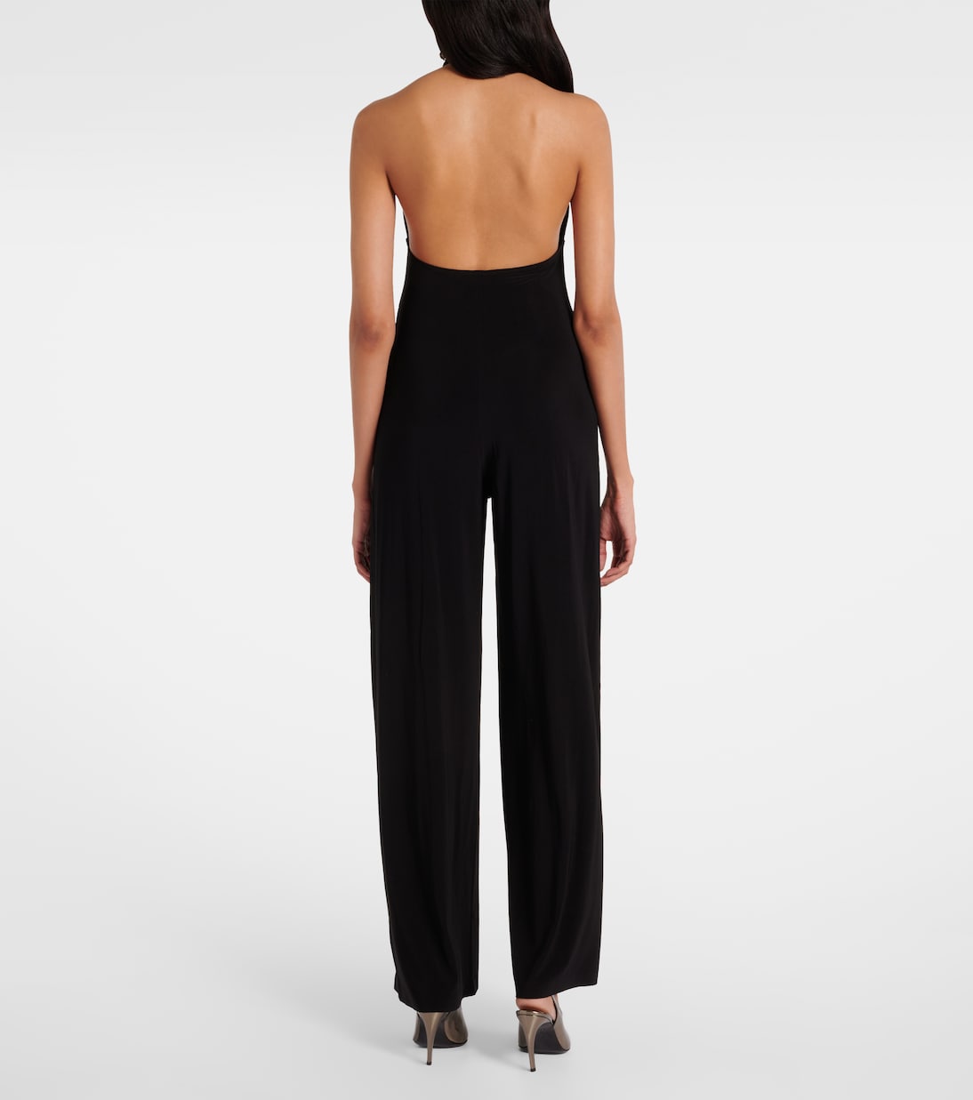 Mono con cuello halter | Norma Kamali