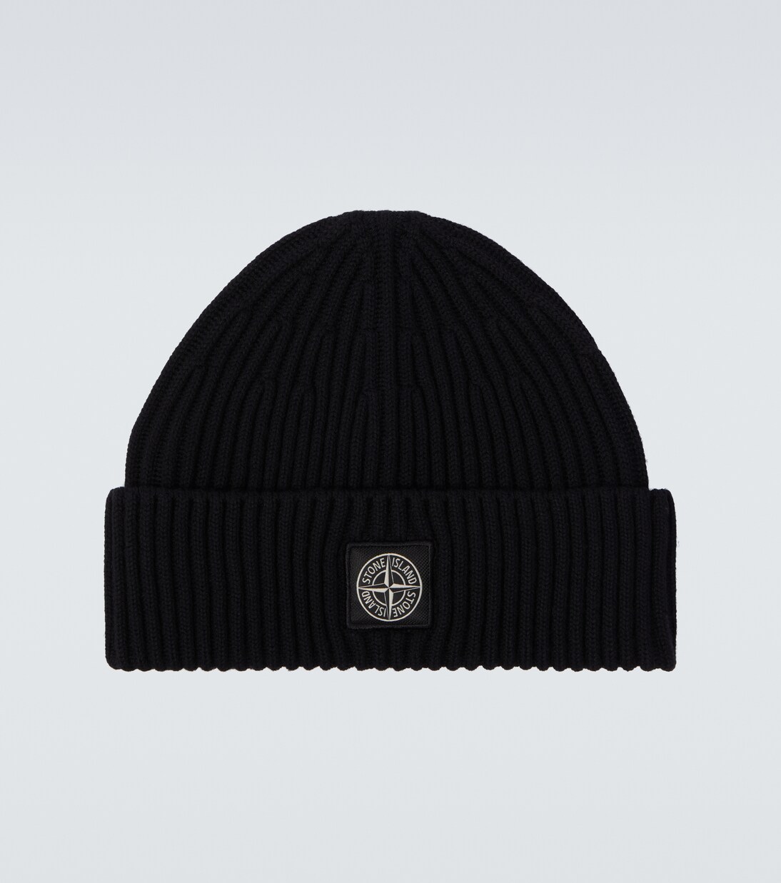 Compass ribbed-knit virgin wool beanie | Stone Island