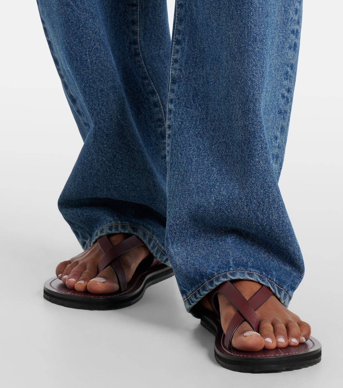Jeans anchos Tess Long de tiro bajo | Slvrlake