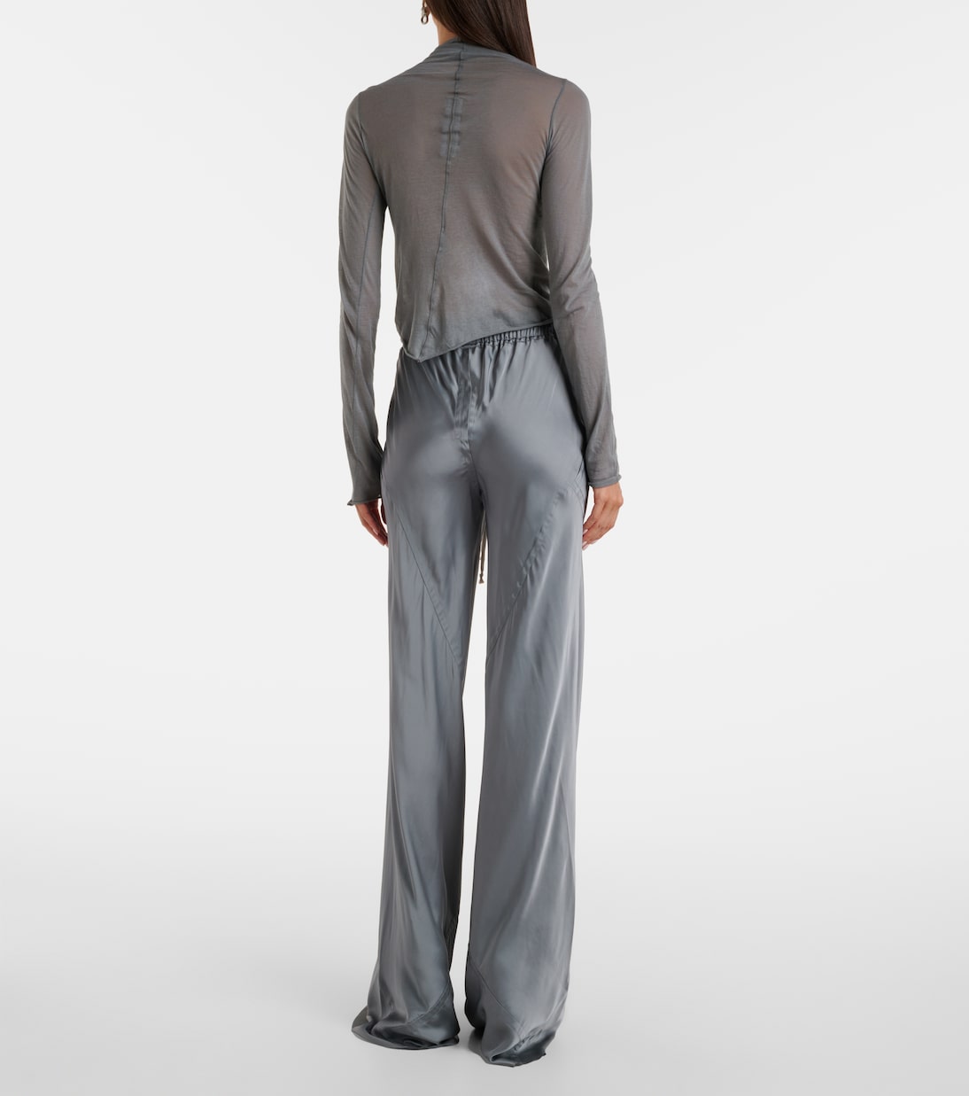 Top in cotone arricciato con cut-out | Rick Owens