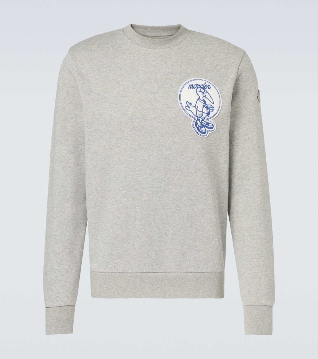 Patch-appliqué cotton fleece sweatshirt | Moncler