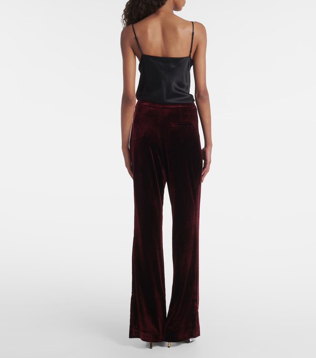 Velvet wide-leg pants | Roland Mouret