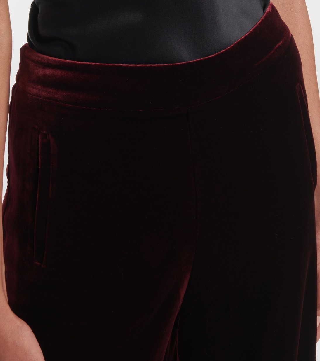 Velvet wide-leg pants | Roland Mouret