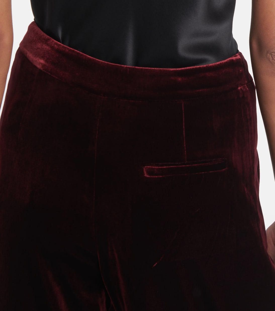 Velvet wide-leg pants | Roland Mouret
