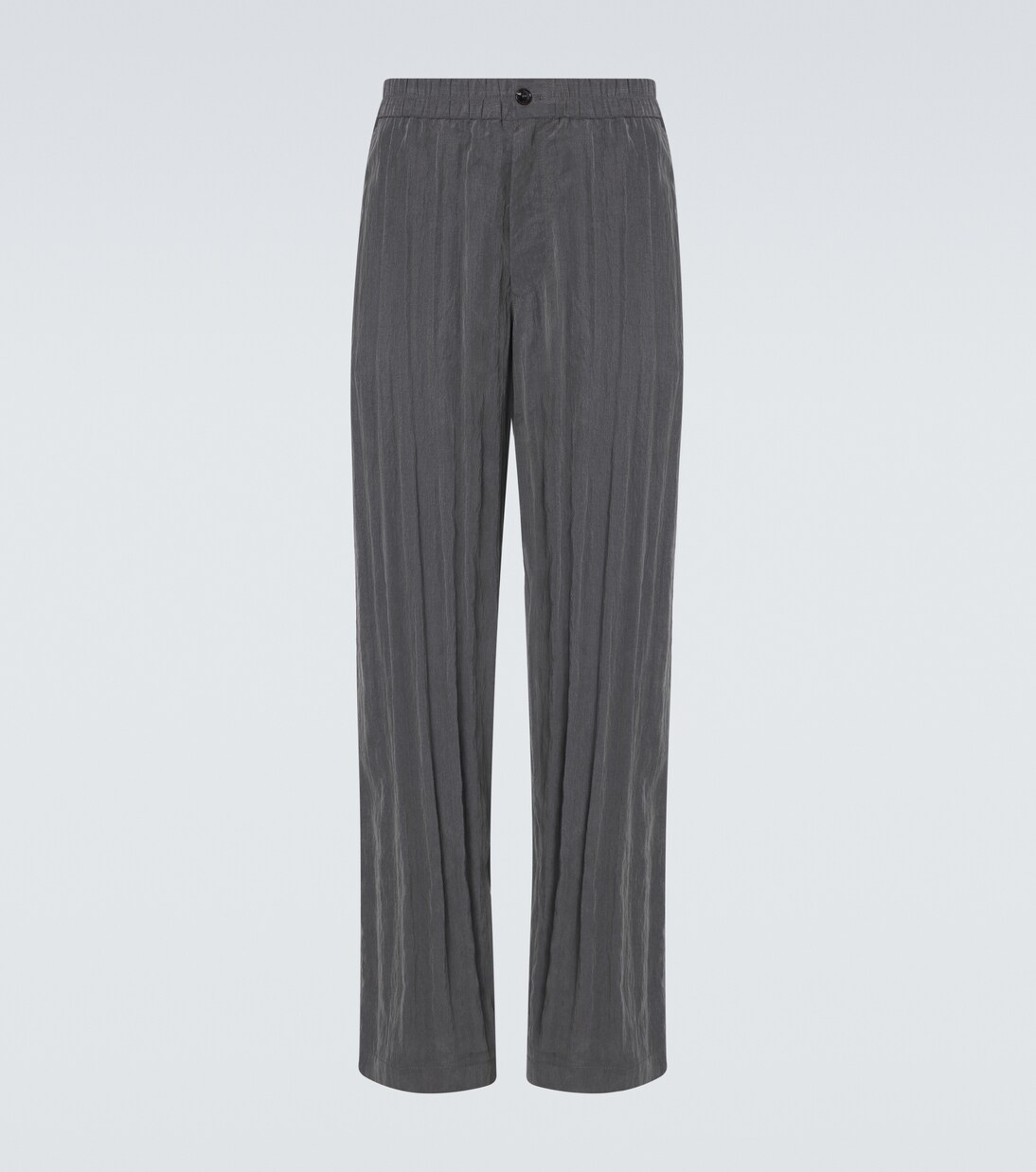 Pleated canvas wide-leg pants | Giorgio Armani