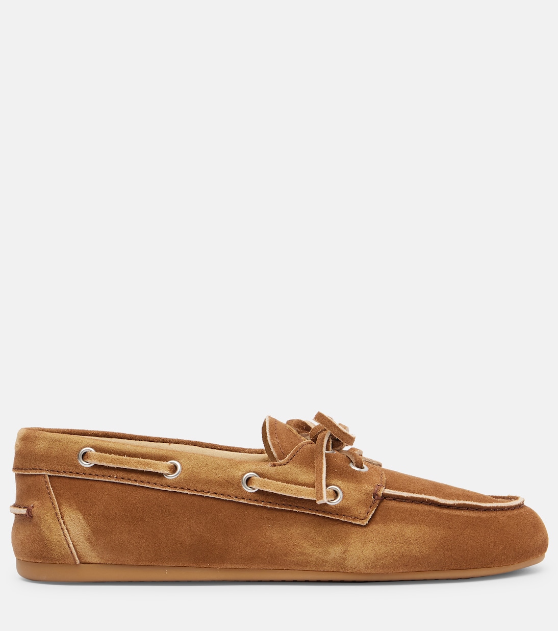 Suede boat shoes | Miu Miu