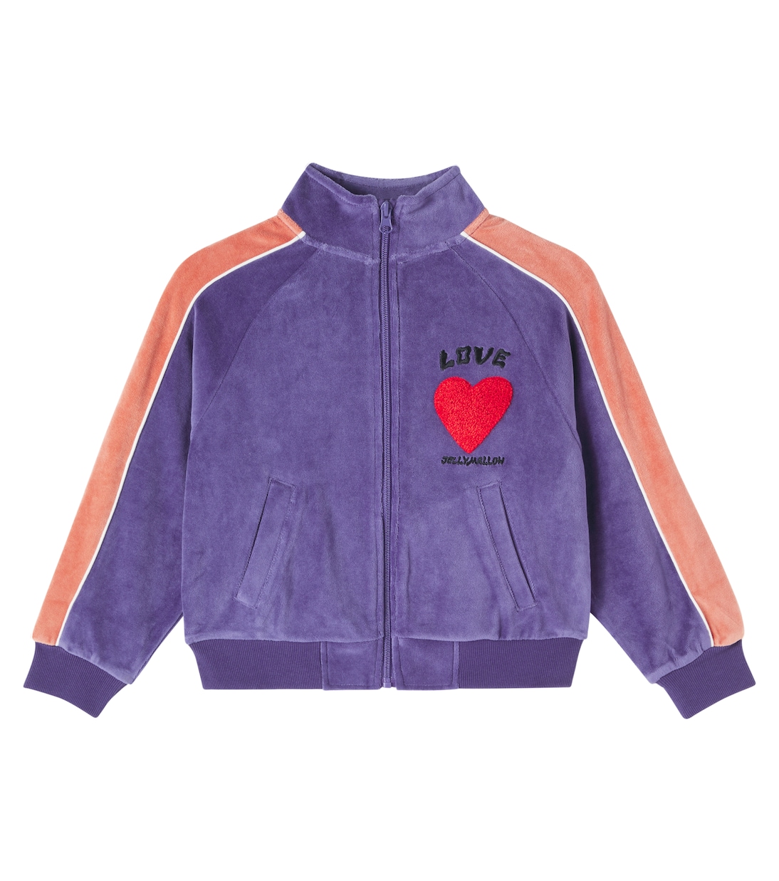 Love cotton-blend velour sweatshirt | Jellymallow