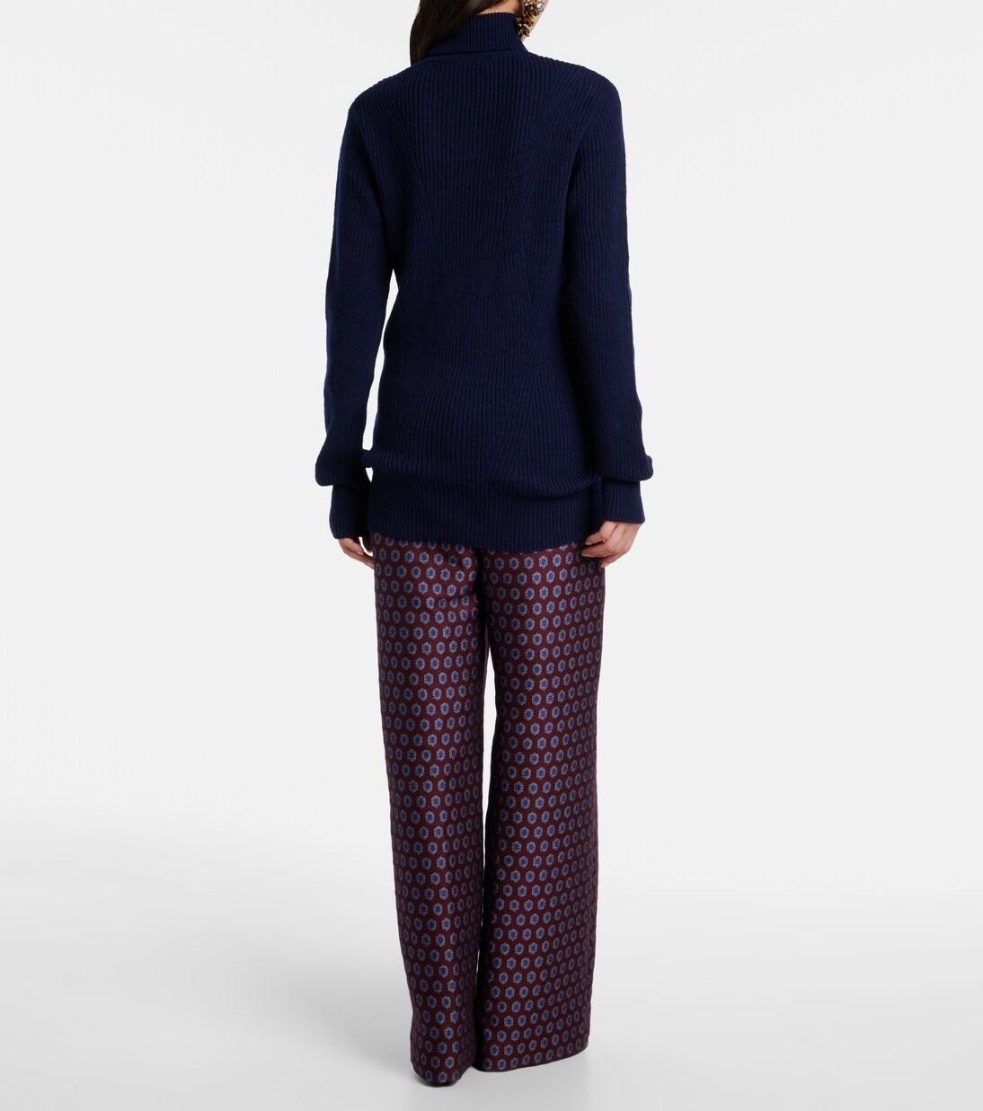 Ribbed-knit wool turtleneck sweater | Dries Van Noten