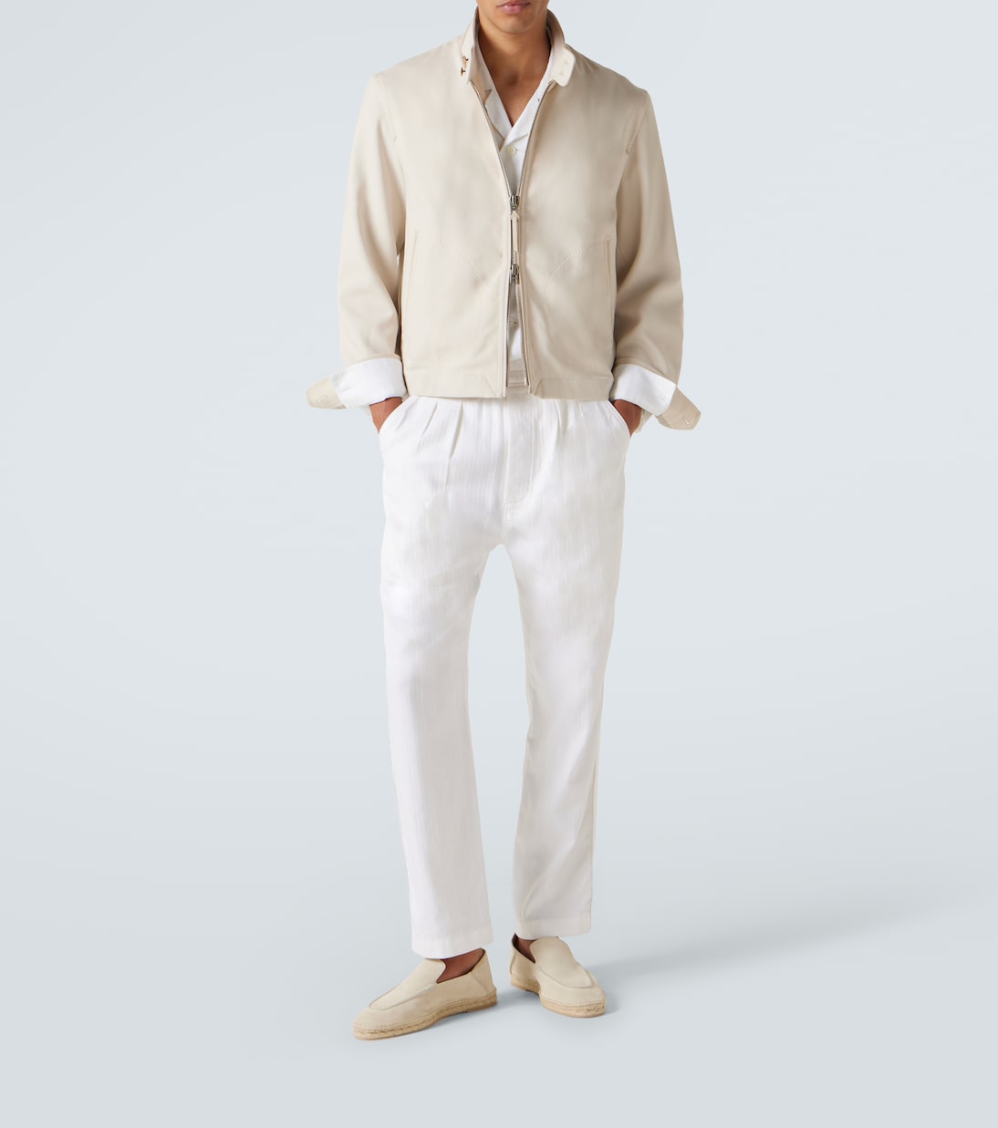 羊毛、羊绒与真丝哈灵顿夹克 | Tom Ford