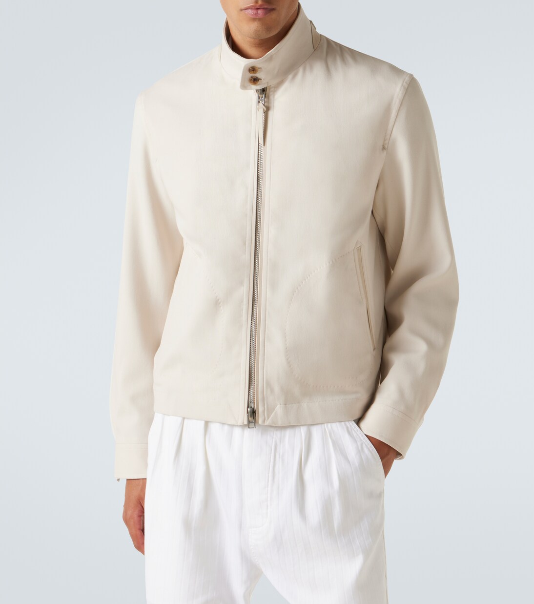 羊毛、羊绒与真丝哈灵顿夹克 | Tom Ford