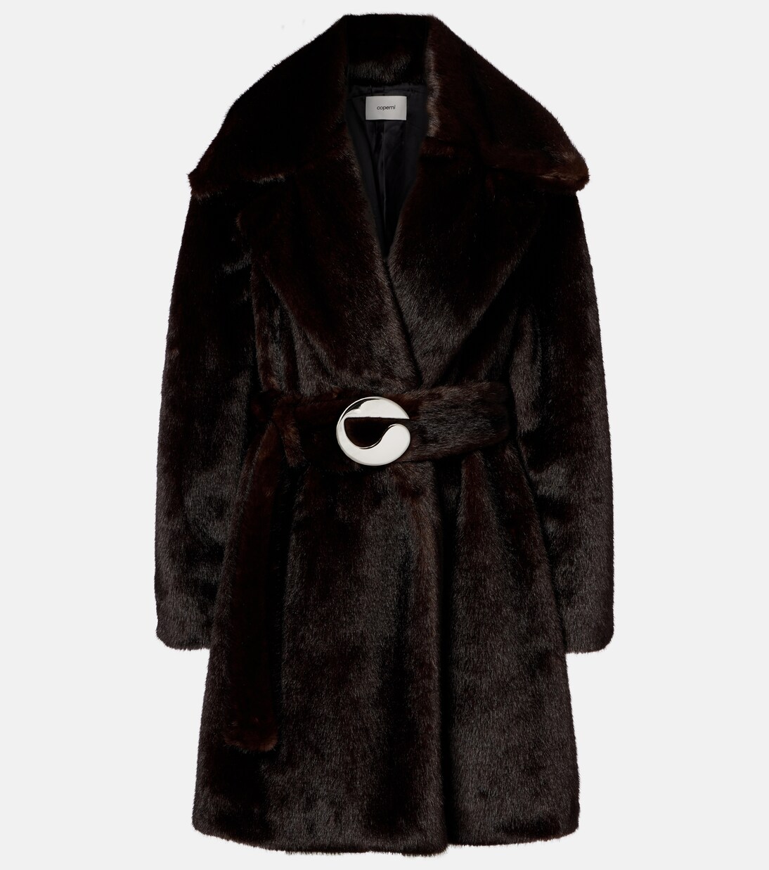 Cappotto con cintura e logo | Coperni