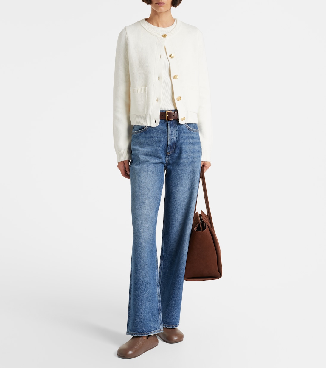 Mahal cotton and cashmere cardigan | Velvet