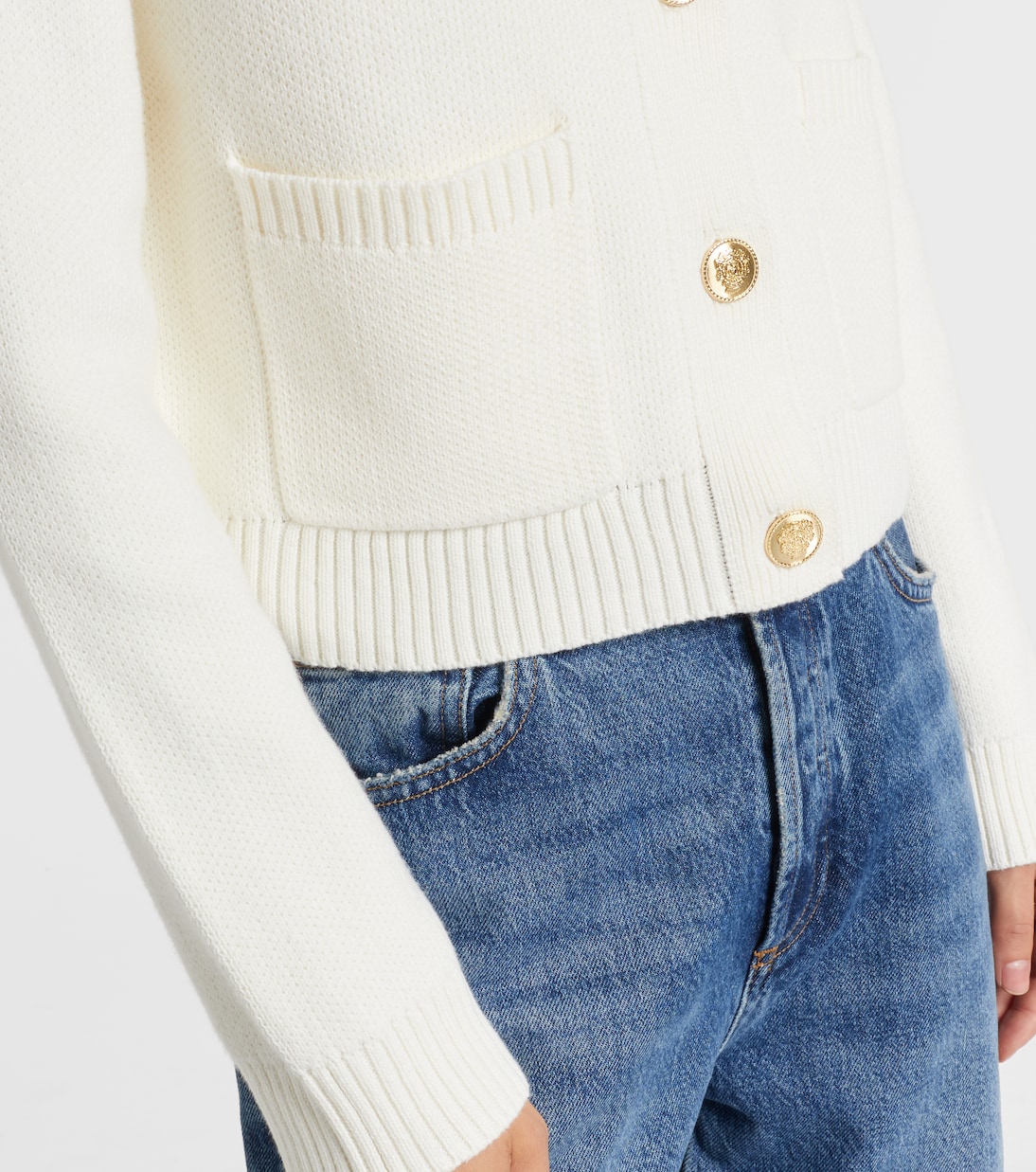 Mahal cotton and cashmere cardigan | Velvet
