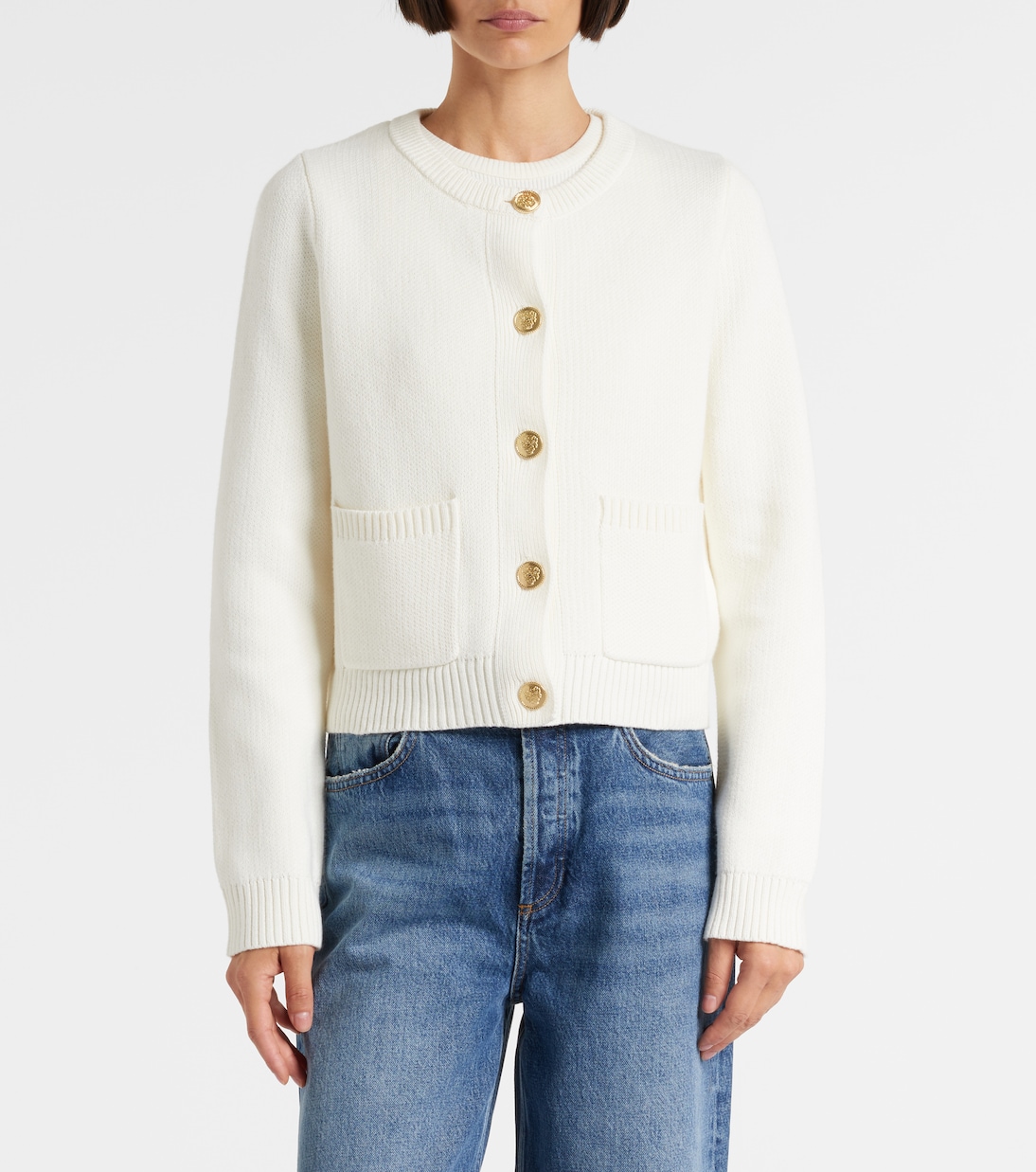 Mahal cotton and cashmere cardigan | Velvet
