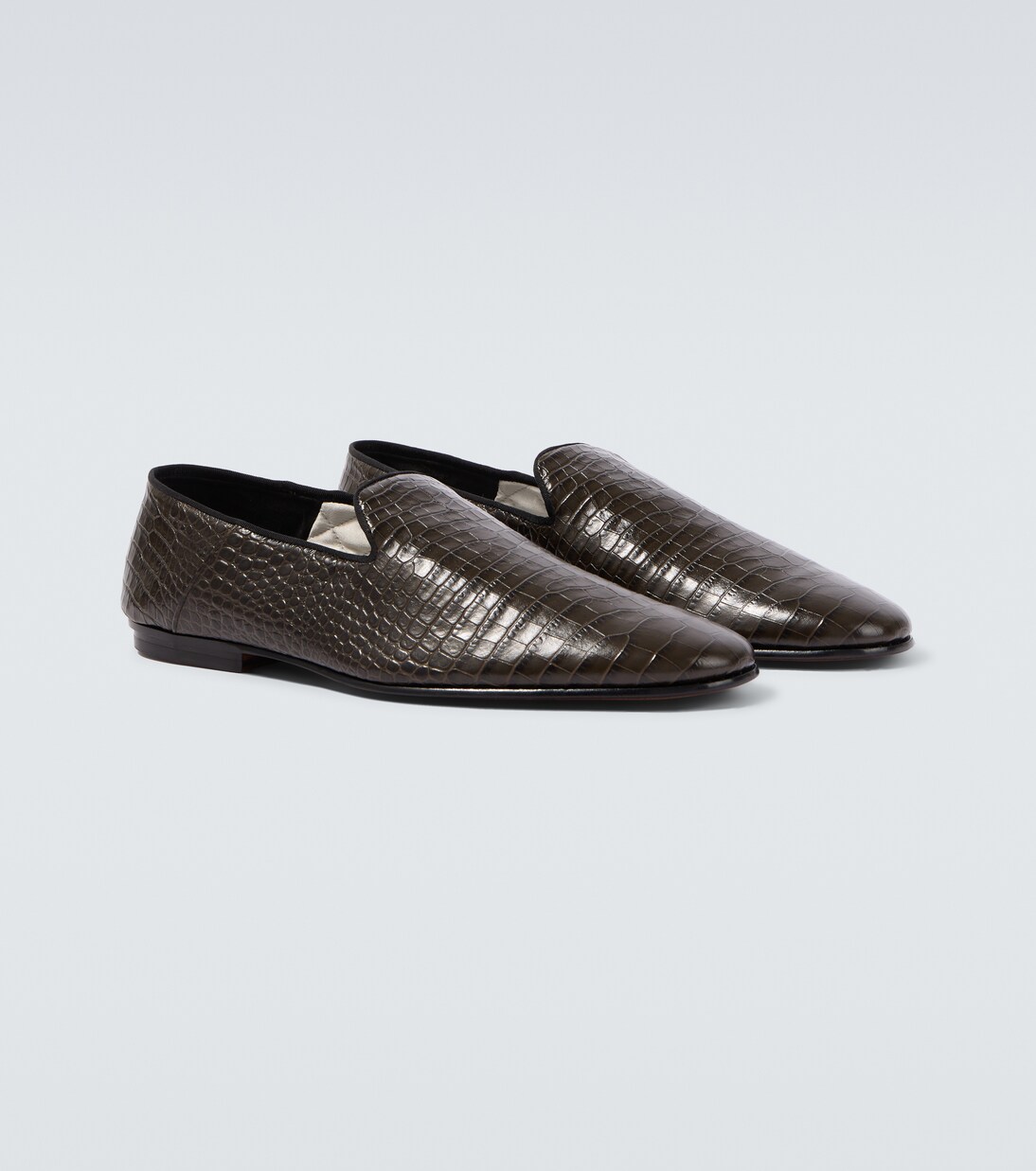 Steven croc-effect leather loafers | Tom Ford